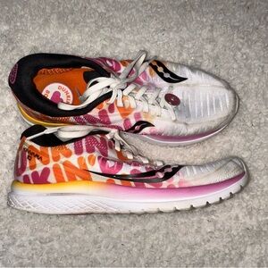 Saucony Women's Dunkin Pink and Orange Athletic Shoes